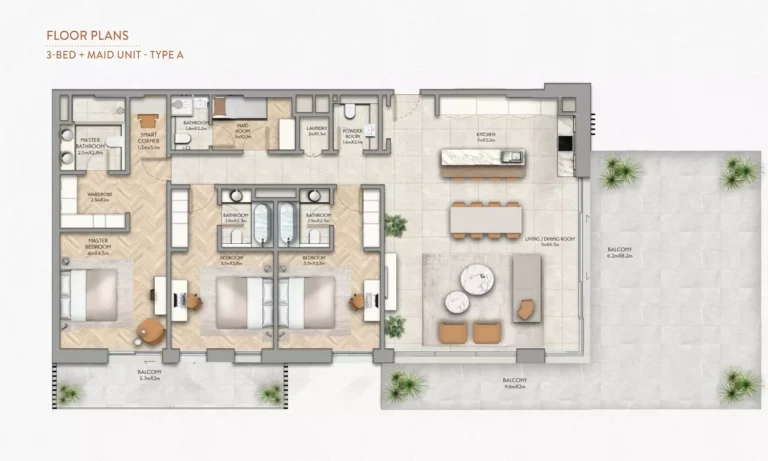 3 bedroom floor plan a