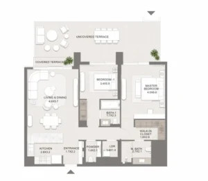bedroom apartment floor plan