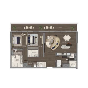 2 bedroom floor plan