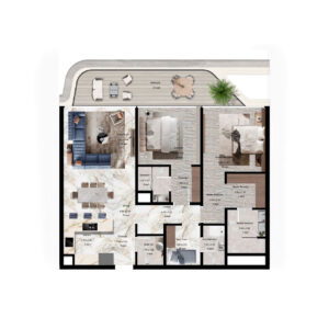 2 bedroom floor plan