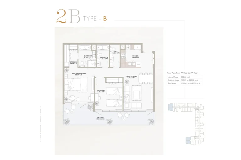 2 bedroom plan