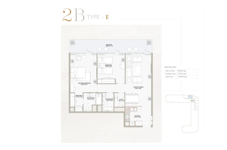 2 bedroom plan