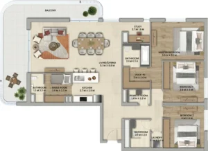 3 bedroom floor plan