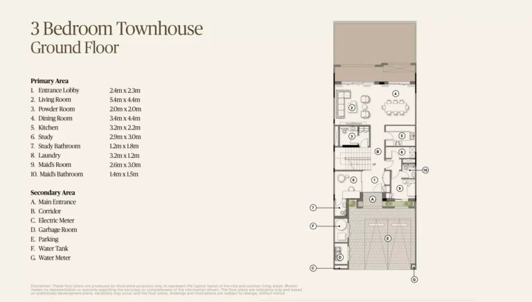 3 bedroom floor plan