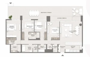 bedroom apartment floor plan