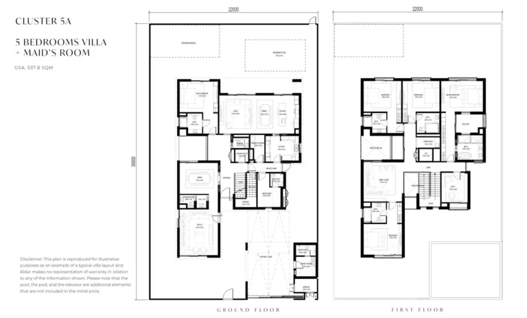 5 bedroom floor plan a