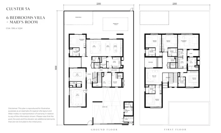 6 bedroom floor plan b