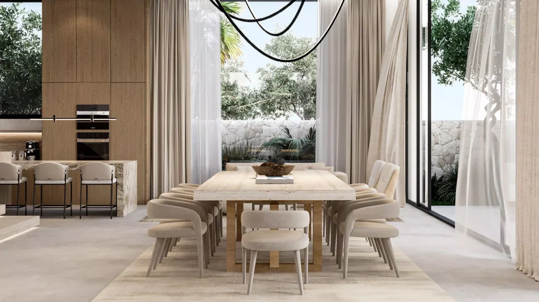 al naseem villas modon hudayriyat dining room