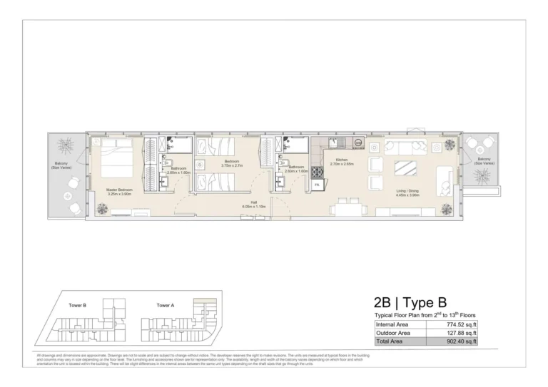 2 bedroom plan
