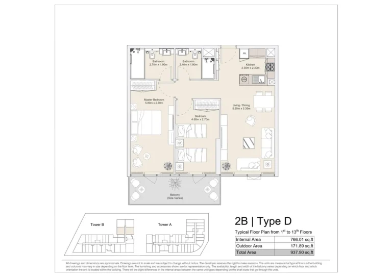 2 bedroom plan