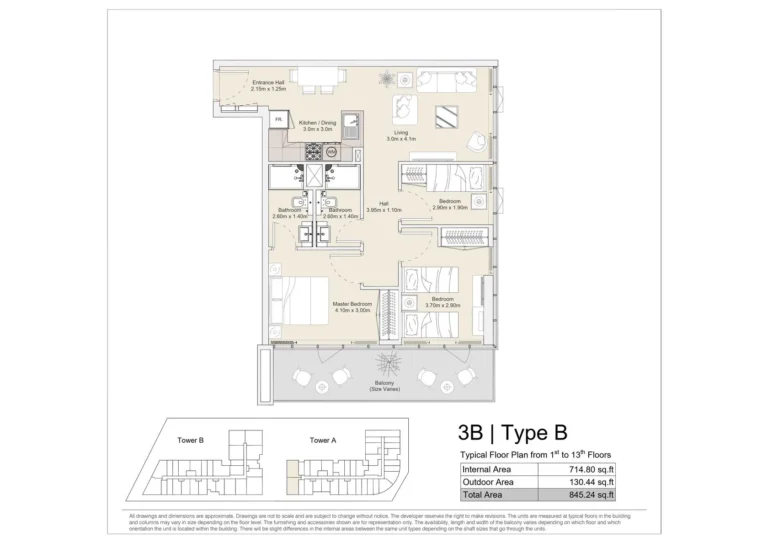 3 bedroom plan