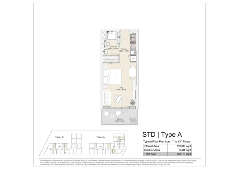 studio bedroom plan