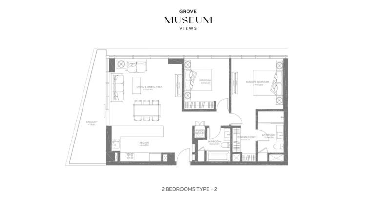 2 bedroom plan