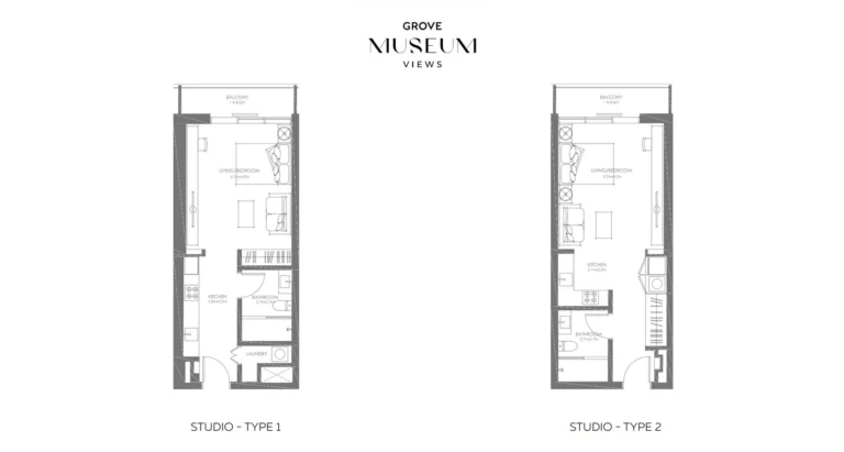 studio bedroom plan