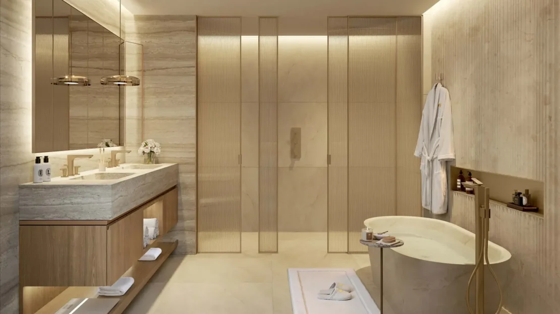 mandarin oriental residences saadiyat aldar properties bathroom