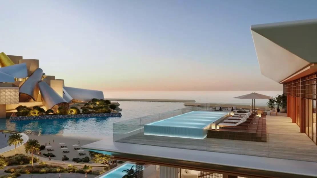 Nobu Residences in Saadiyat Island by Aldar Properties side beach view