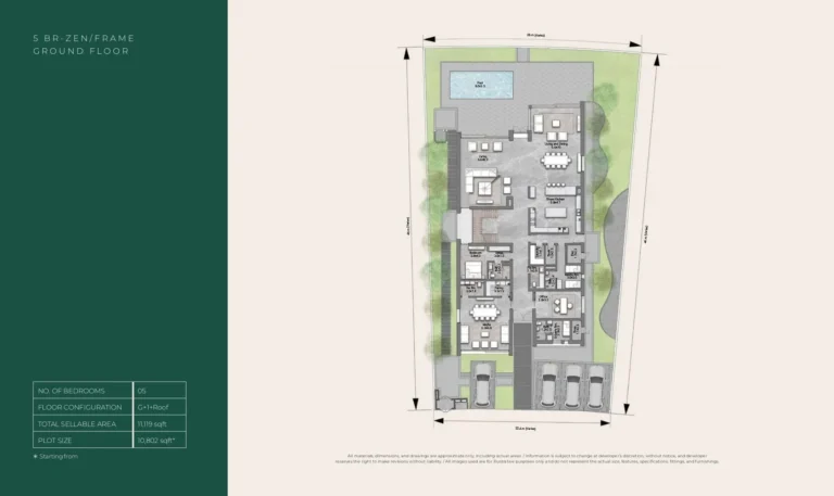 reem hills by modon properties bedroom floor plan