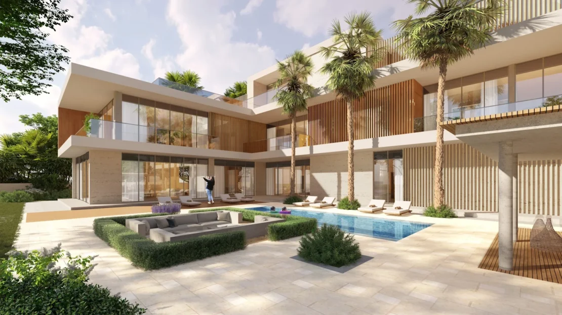 reem hills by modon properties pool area