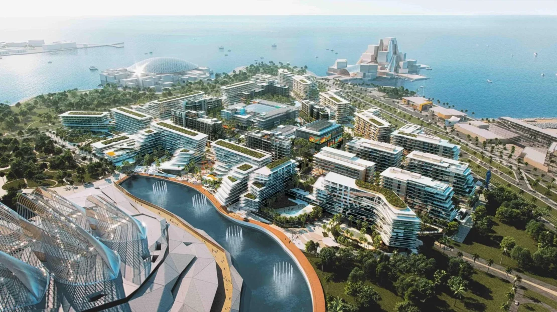 saadiya grove by aldar properties aerial view