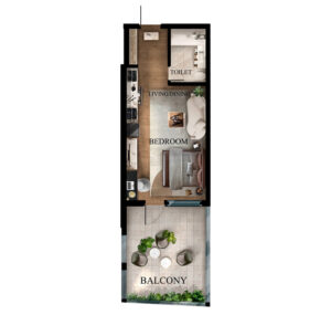 studio bedroom floor plan