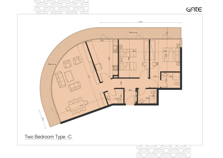 the gate by reportage properties floor plan
