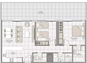 the icon tower bedroom plan