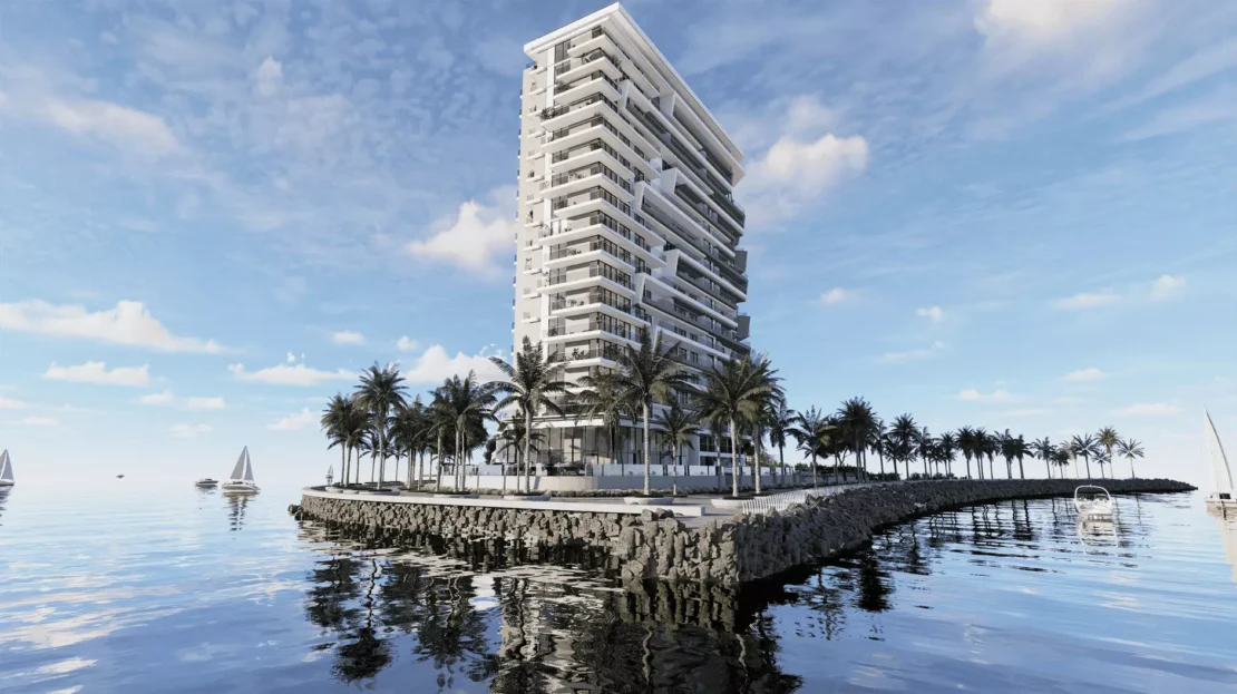 the icon tower water view