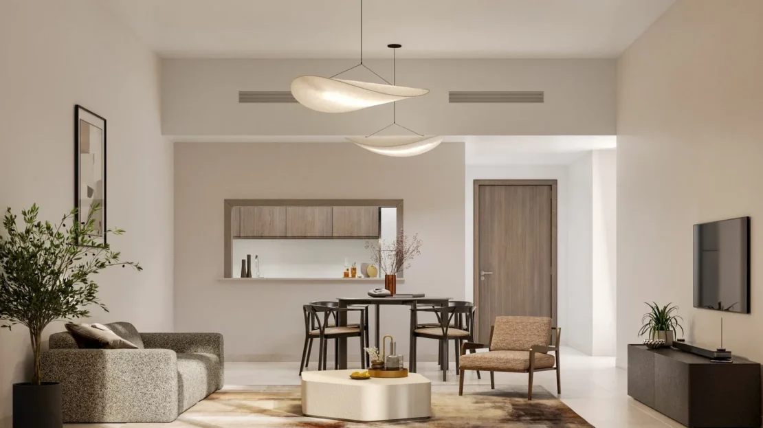 Yas Golf Collection by Aldar Properties living area