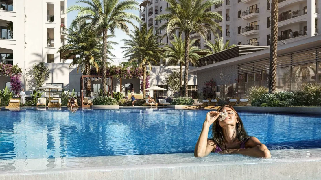 Yas Golf Collection by Aldar Properties pool side