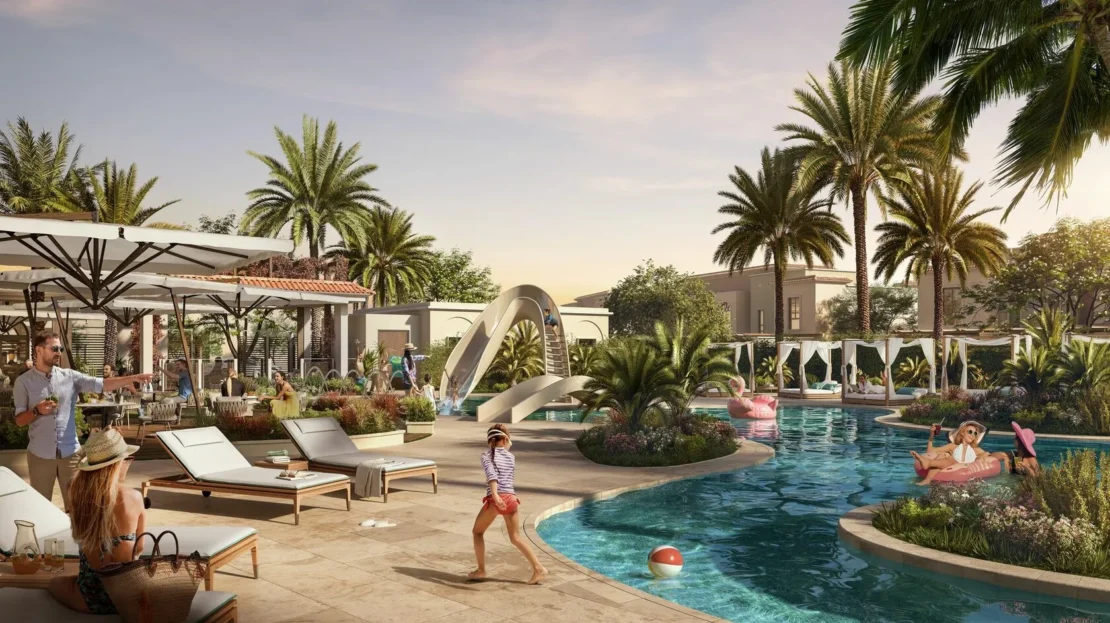yas park gate aldar properties swimming pool