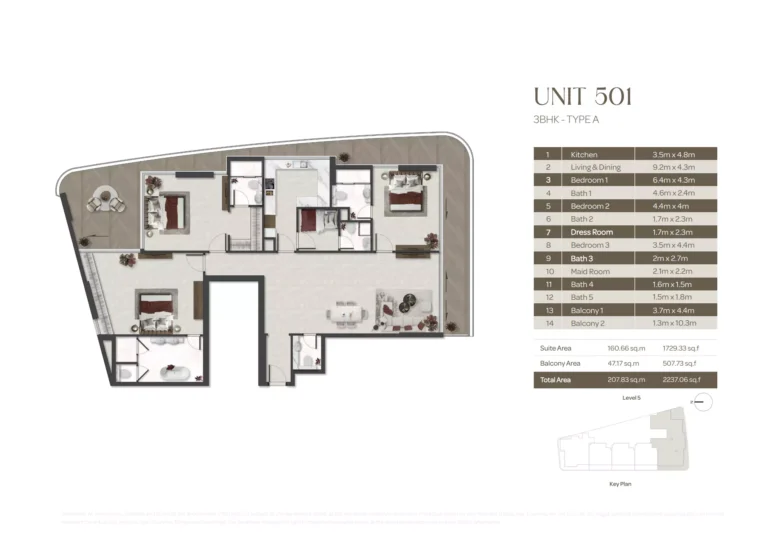 3 bedroom plan aquino