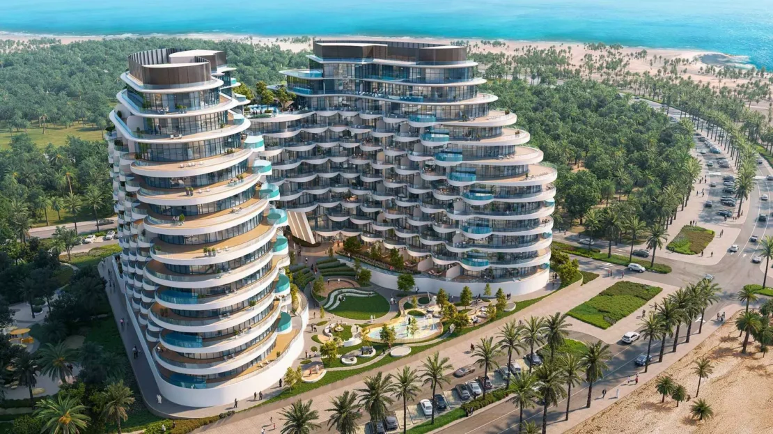 aqua arc at al marjan island ras al khaimah top view