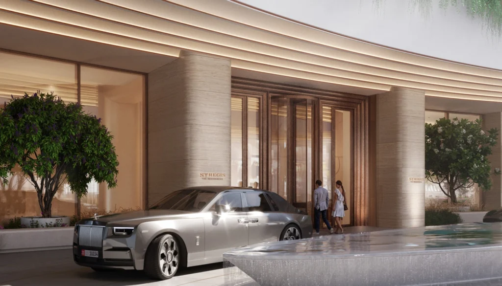 st regis al maryah island the residences entrance