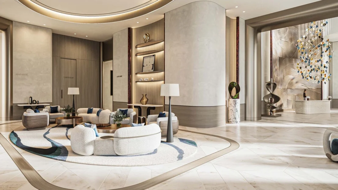 st regis al maryah island the residences grand lobby