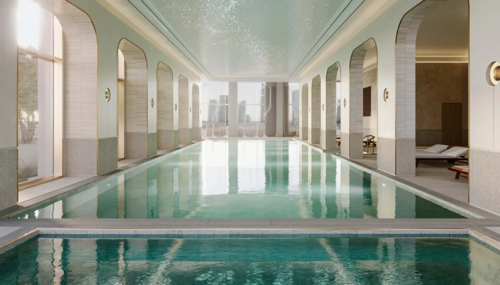 st regis al maryah island the residences indoor pool
