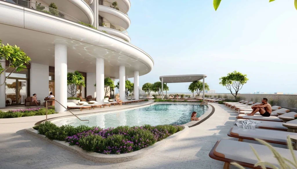 st regis al maryah island the residences pool side