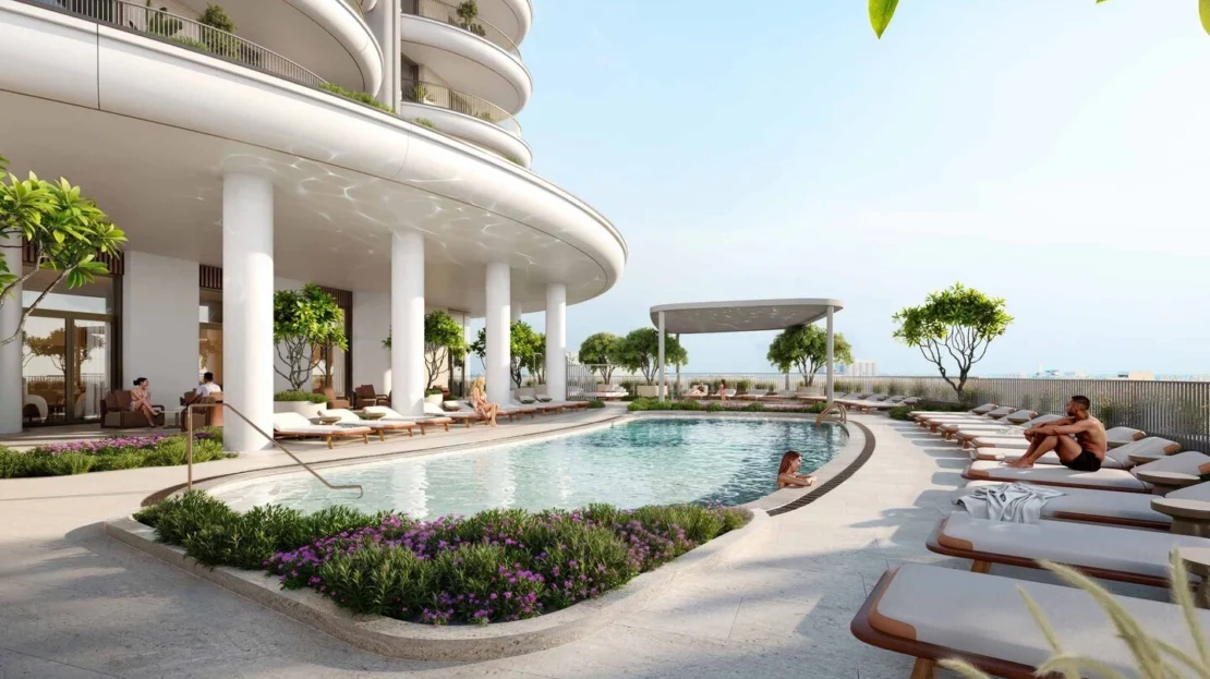 st regis al maryah island the residences pool side