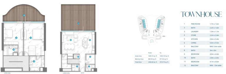 townhouse plan aqua arc