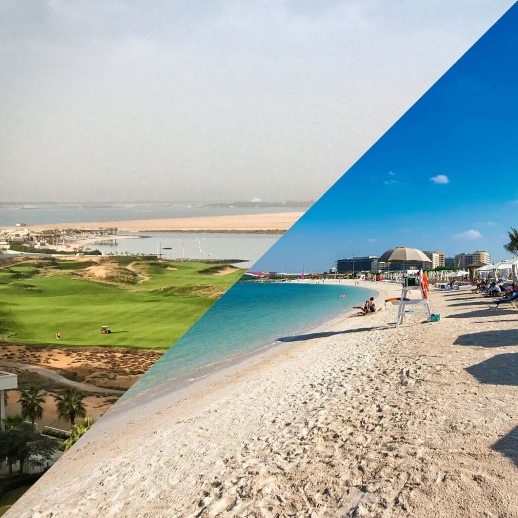 yas island beach and golf