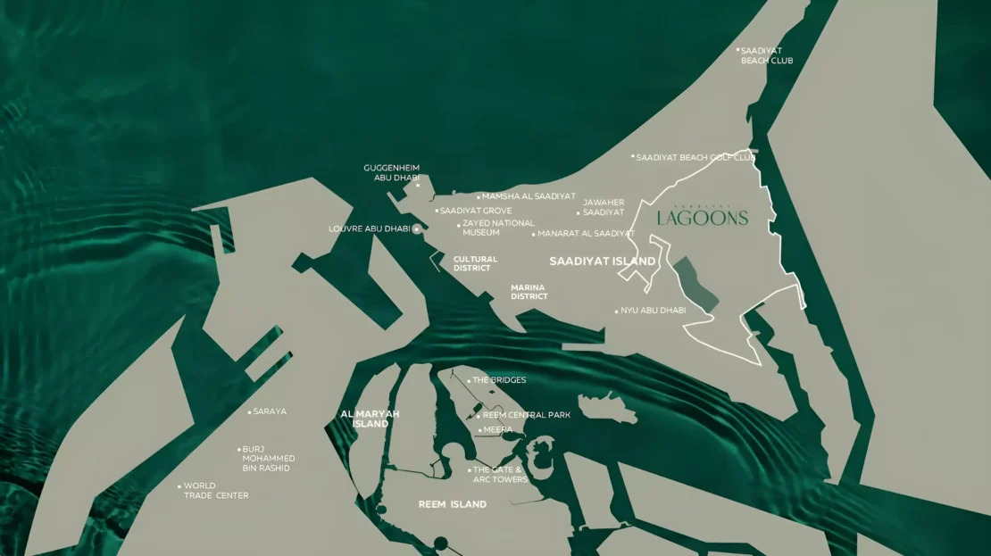 al sidr by aldar in saadiyat island map view