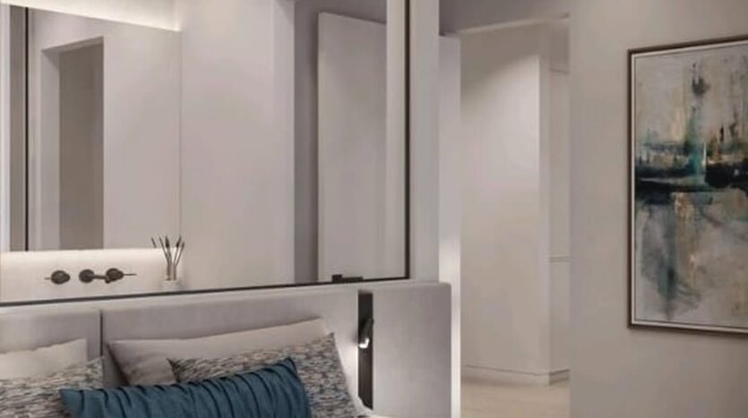 bab al qasr canal view residence in al raha bedroom