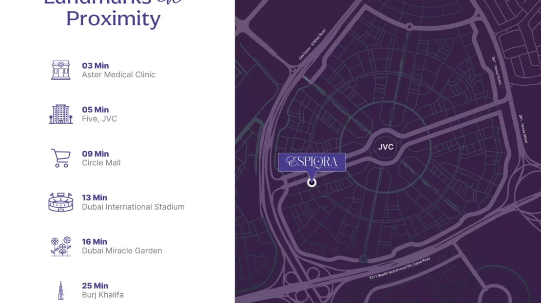 esplora by bnw developments at jumeirah village circle map view