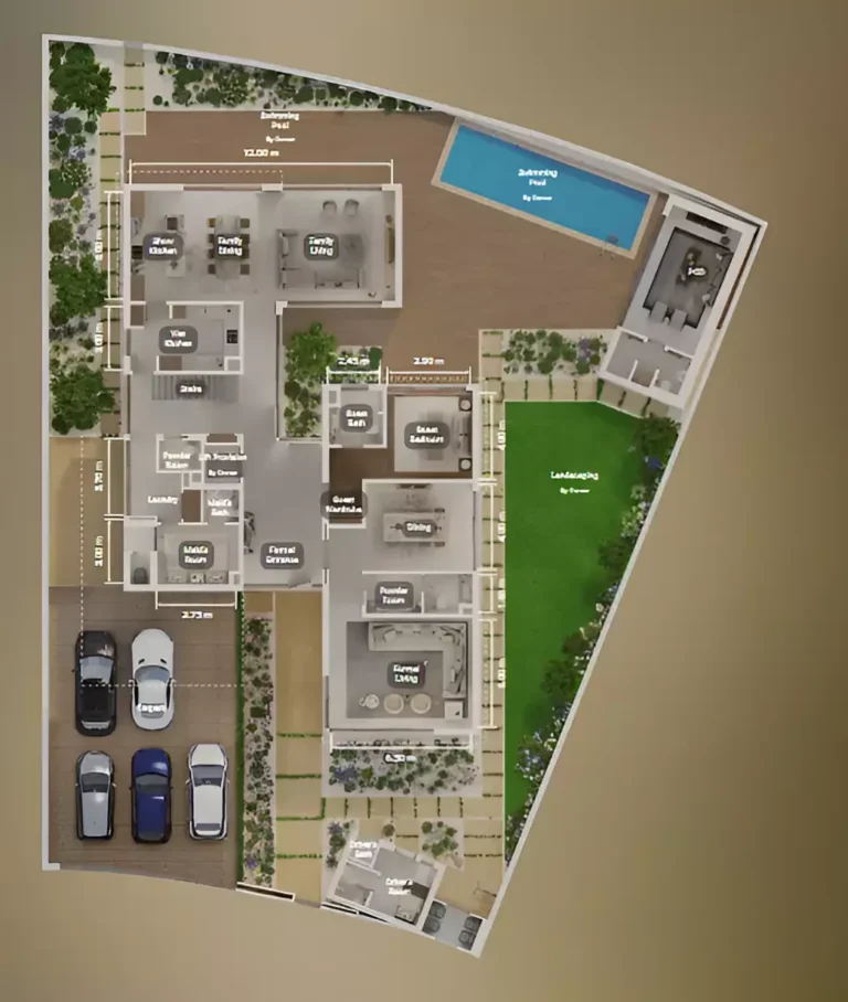 6 bedroom villa plan