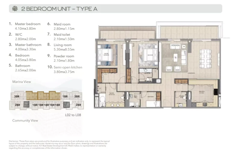 2 bedroom plan