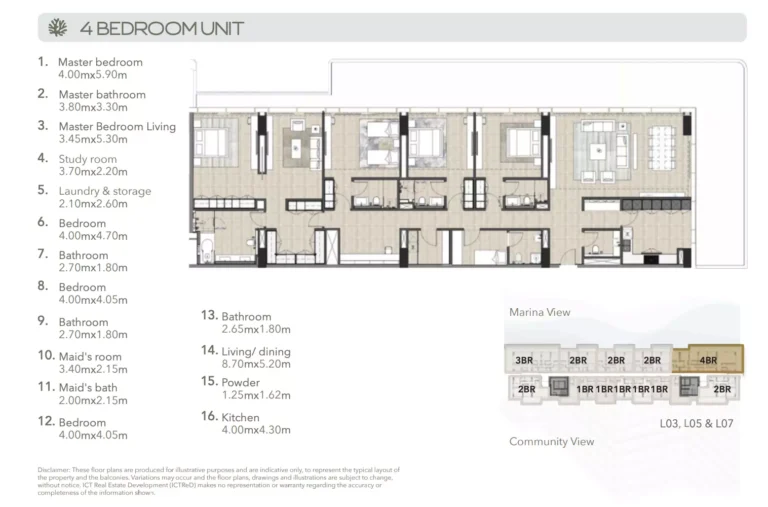 4 bedroom plan