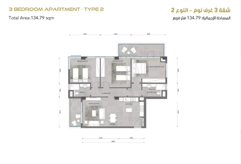 3 bedroom plan