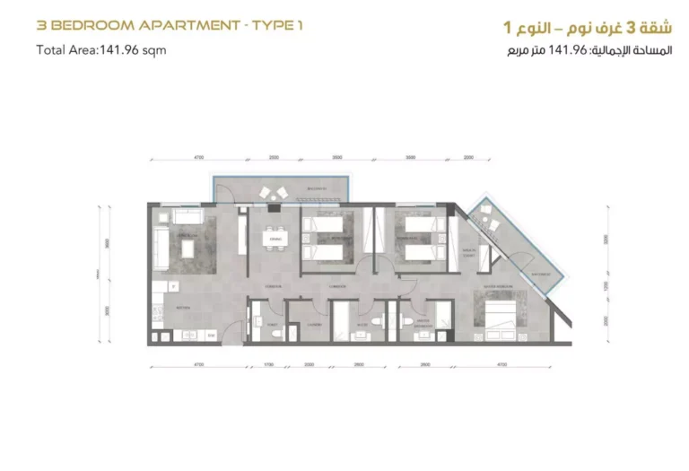 3 bedroom plan