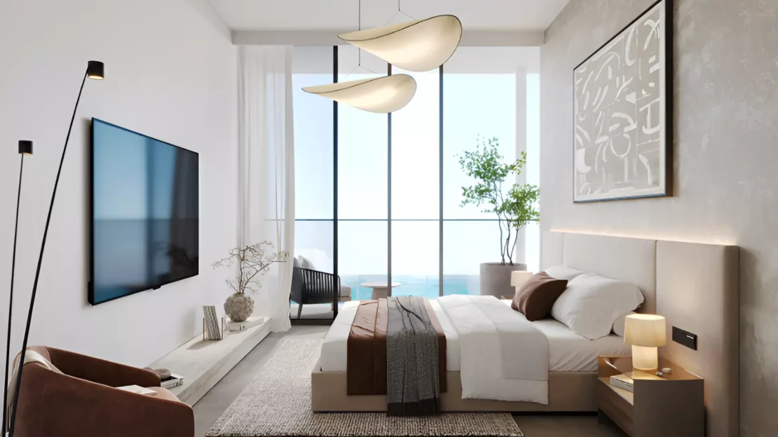 opula residence by dhb properties in yas island bedroom