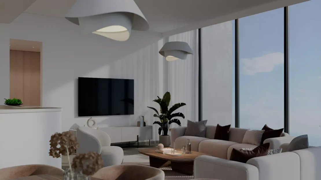 opula residence by dhb properties in yas island living room