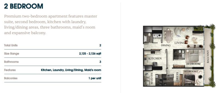 radiant elite tower 2 bedroom plan